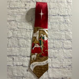 HALLMARK HOLIDAY TRADITIONS SILK REASON 4 THE SEASON MANAGER CHRISTMAS NECK TIE